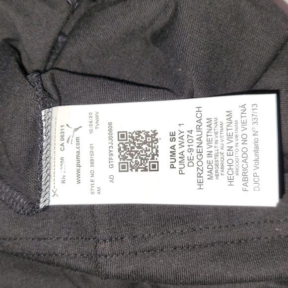 Puma mens short sleeve tshirt black size XL NWT - Picture 6 of 8